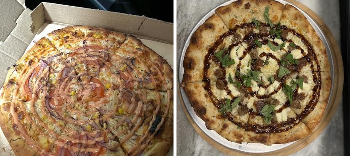Social Pizza Menu