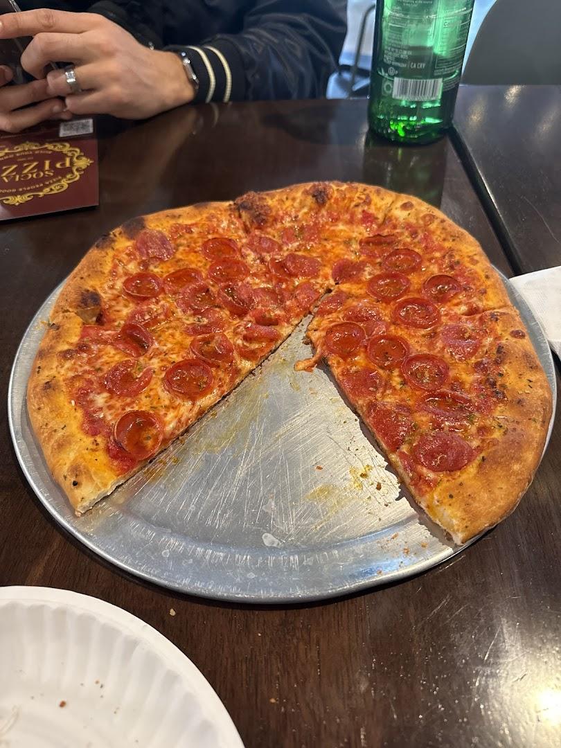 Social Pizza Menu
